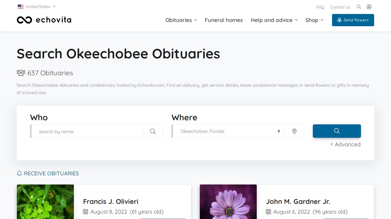 Okeechobee Obituaries - Latest Obituaries in Okeechobee FL